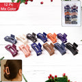 Matte Rectangle Hair Claw Clip – Strong Hold & Assorted Colors Pack