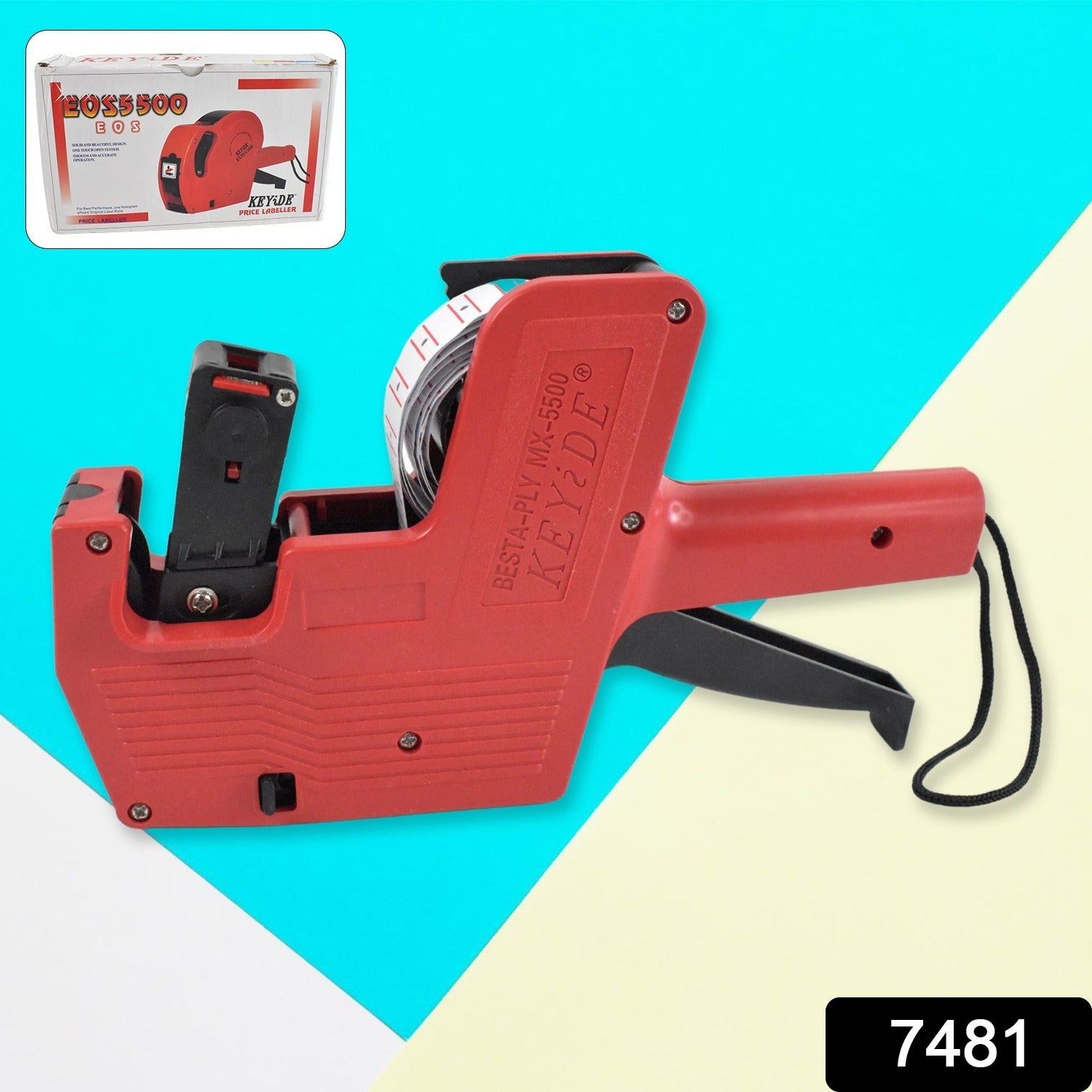 Handheld 8-Digit Plastic Price Tag Gun – Ideal for Retail & Market Price Tagging