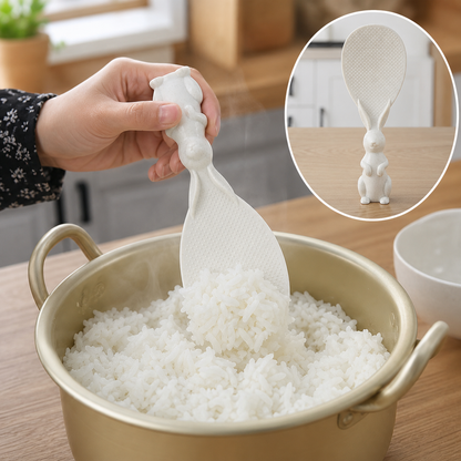 Bunny Handle Rice Serving Spoon – Non-Stick & Ergonomic Grip