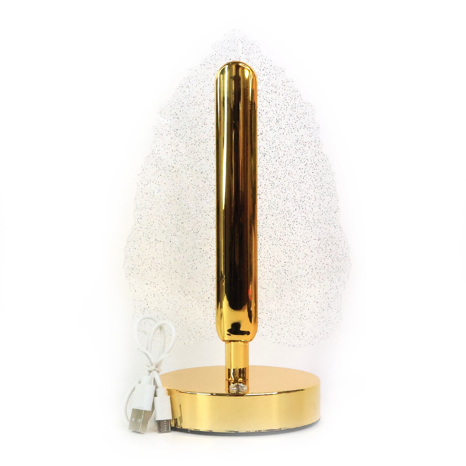 Premium LED Crystal Table Lamp with USB Power