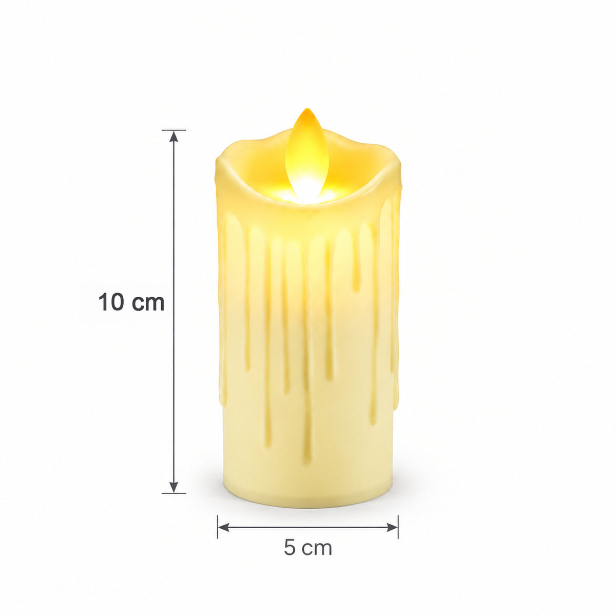 LED candle size guide