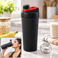 Gym Protein Shaker Bottle with Mixing Ball and Flip-Top Spout - Apex (750 ML)