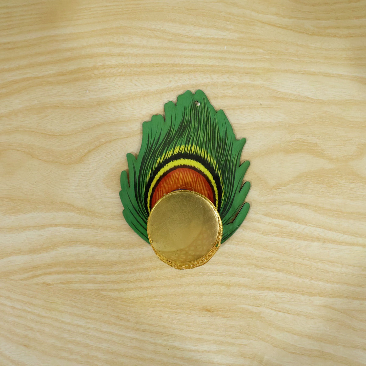 Peacock feather design tealight holder - actual product