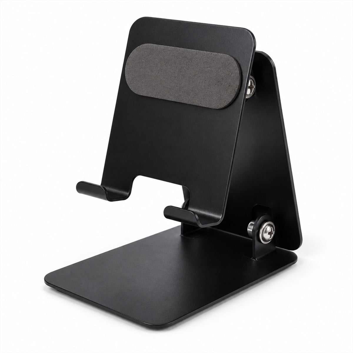 Foldable metal mobile phone stand - white background