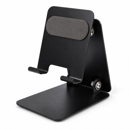 Foldable metal mobile phone stand - white background