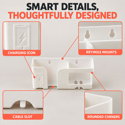 Wall mounted mobile charging stand - product details 02
