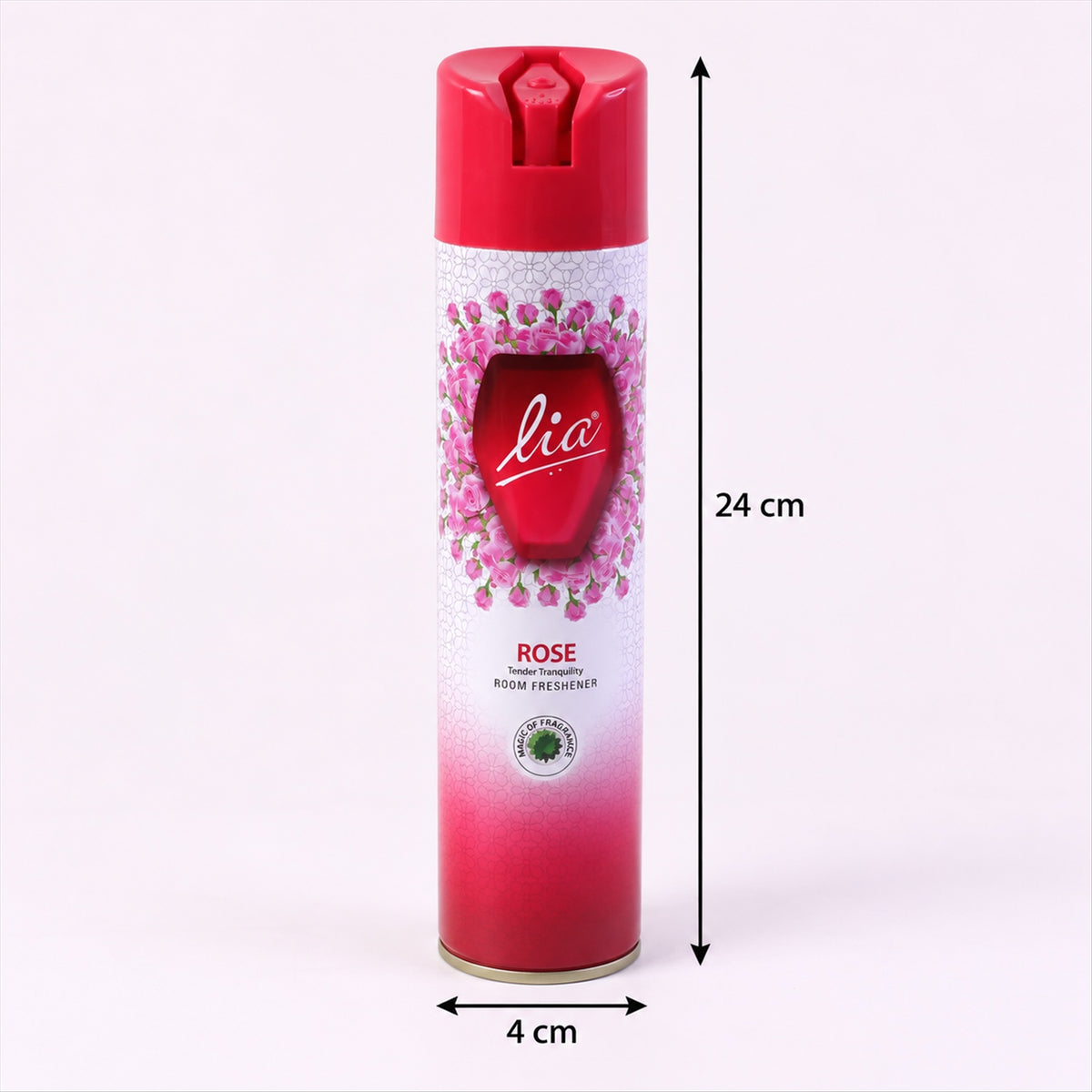 Rose room freshener spray - dimensions
