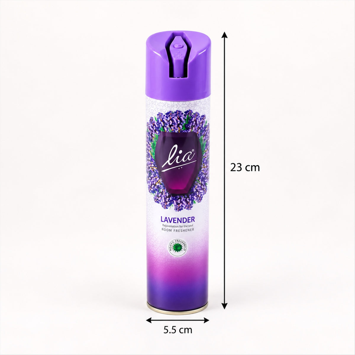 Lavender room freshener spray - dimensions