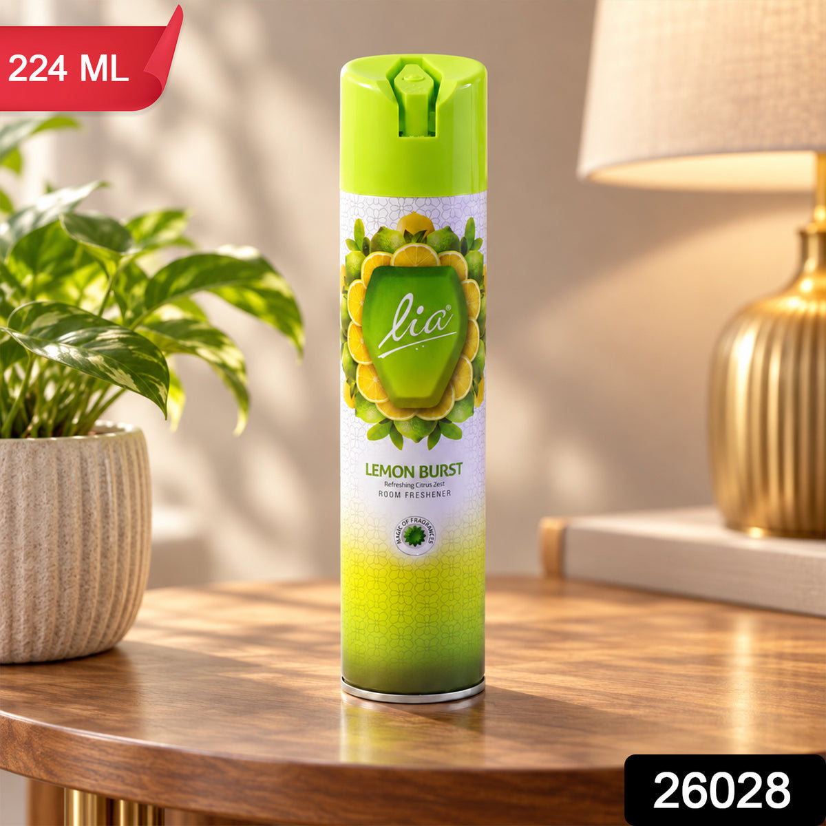 Lemon room freshener spray - SKU and 224 ML quantity