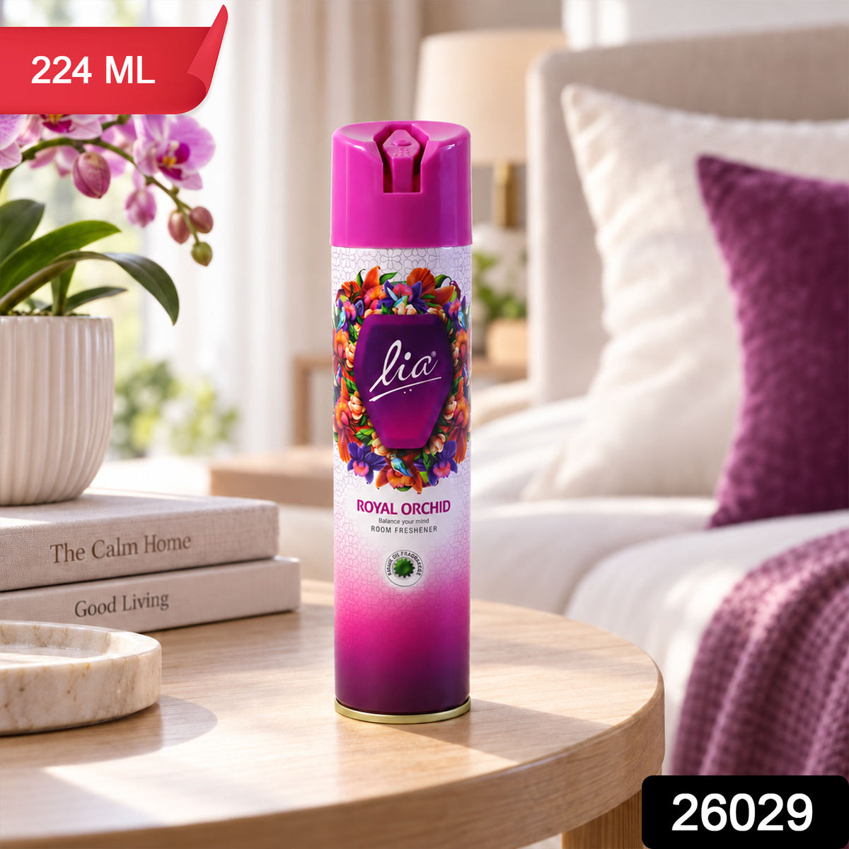 Royal orchid room freshener spray - SKU and 224 ML quantity