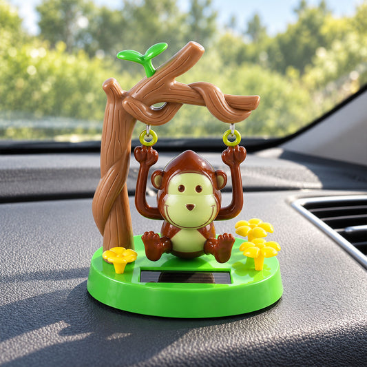 Solar dancing monkey swing decor - main product photo