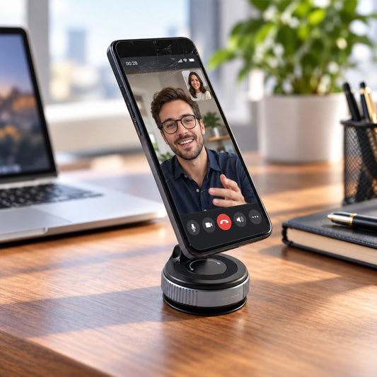 Vacuum suction magnetic phone holder car desk