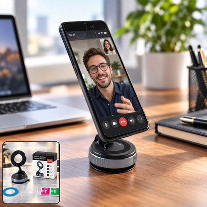 Magnetic phone holder with packaging contents