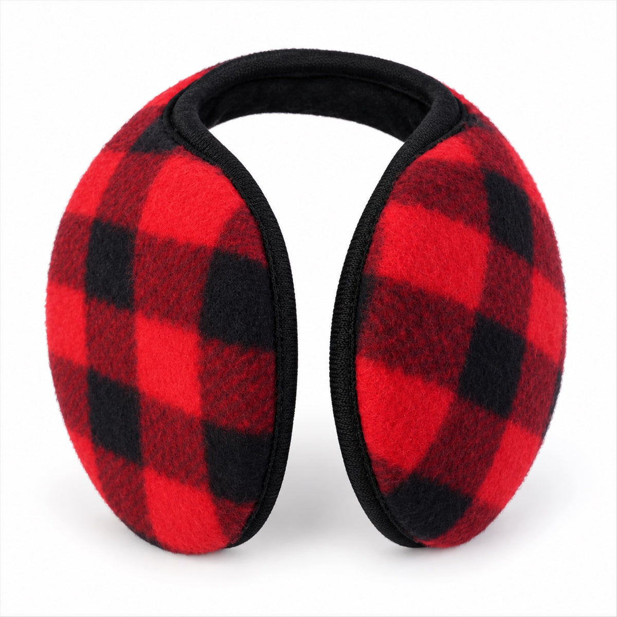 Check pattern winter ear warmers - product view 04