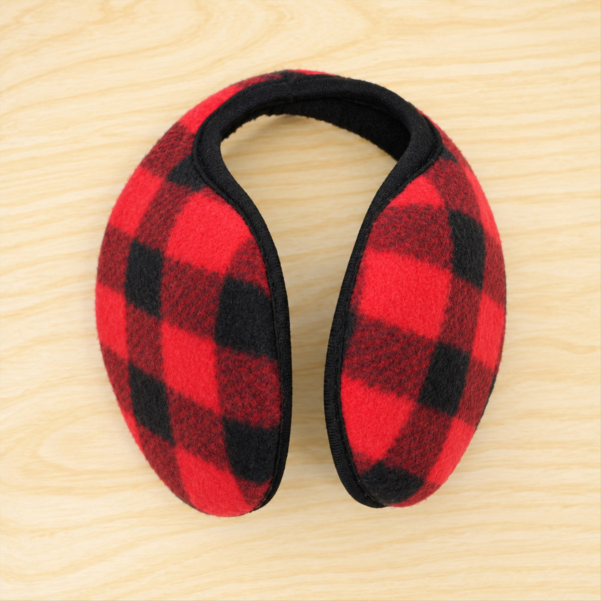 Check pattern winter ear warmers - actual product