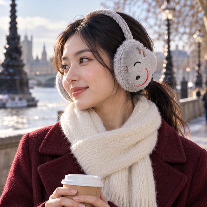 Smiley winter earmuffs - product view 03