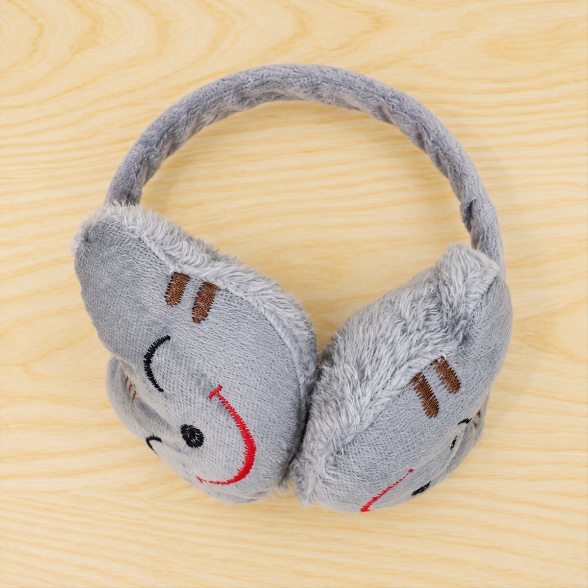 Smiley winter earmuffs - actual product