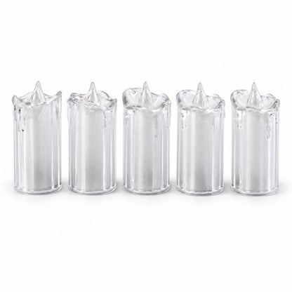 Decorative flameless LED candles - white background