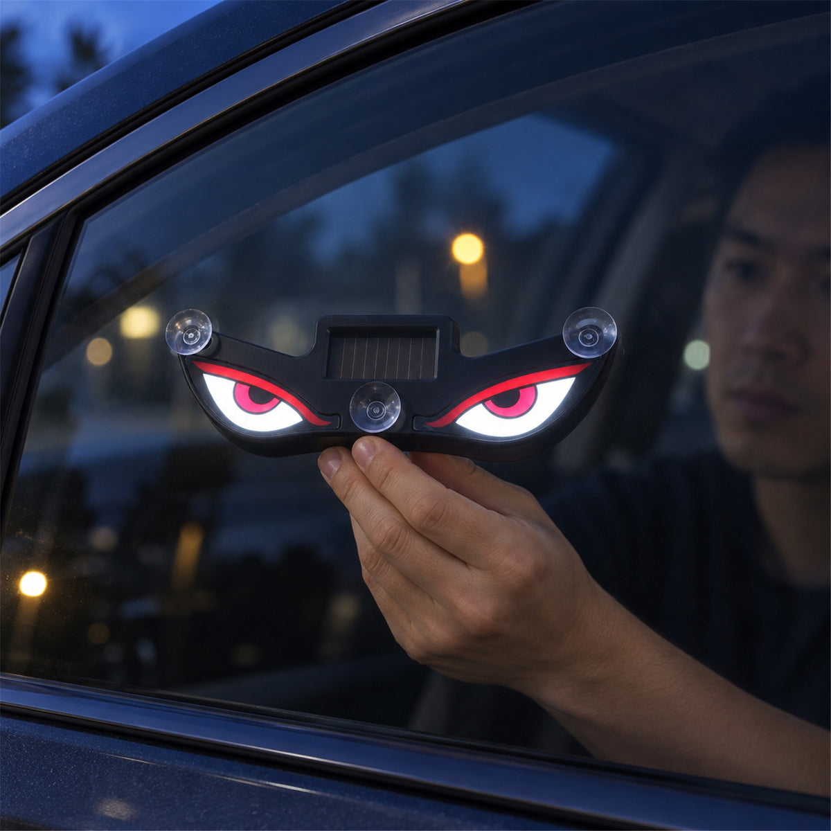 Solar evil eyes decorative warning light - view 02