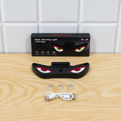 Solar evil eyes decorative warning light - actual product