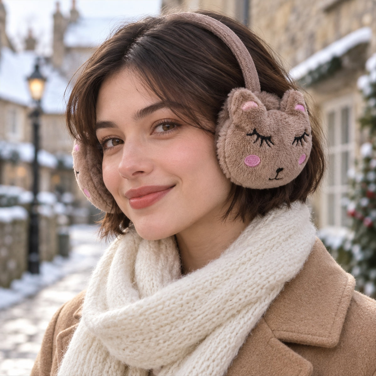 Plush winter earmuffs - product view 03