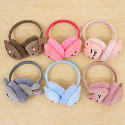 Plush winter earmuffs - actual product assortment