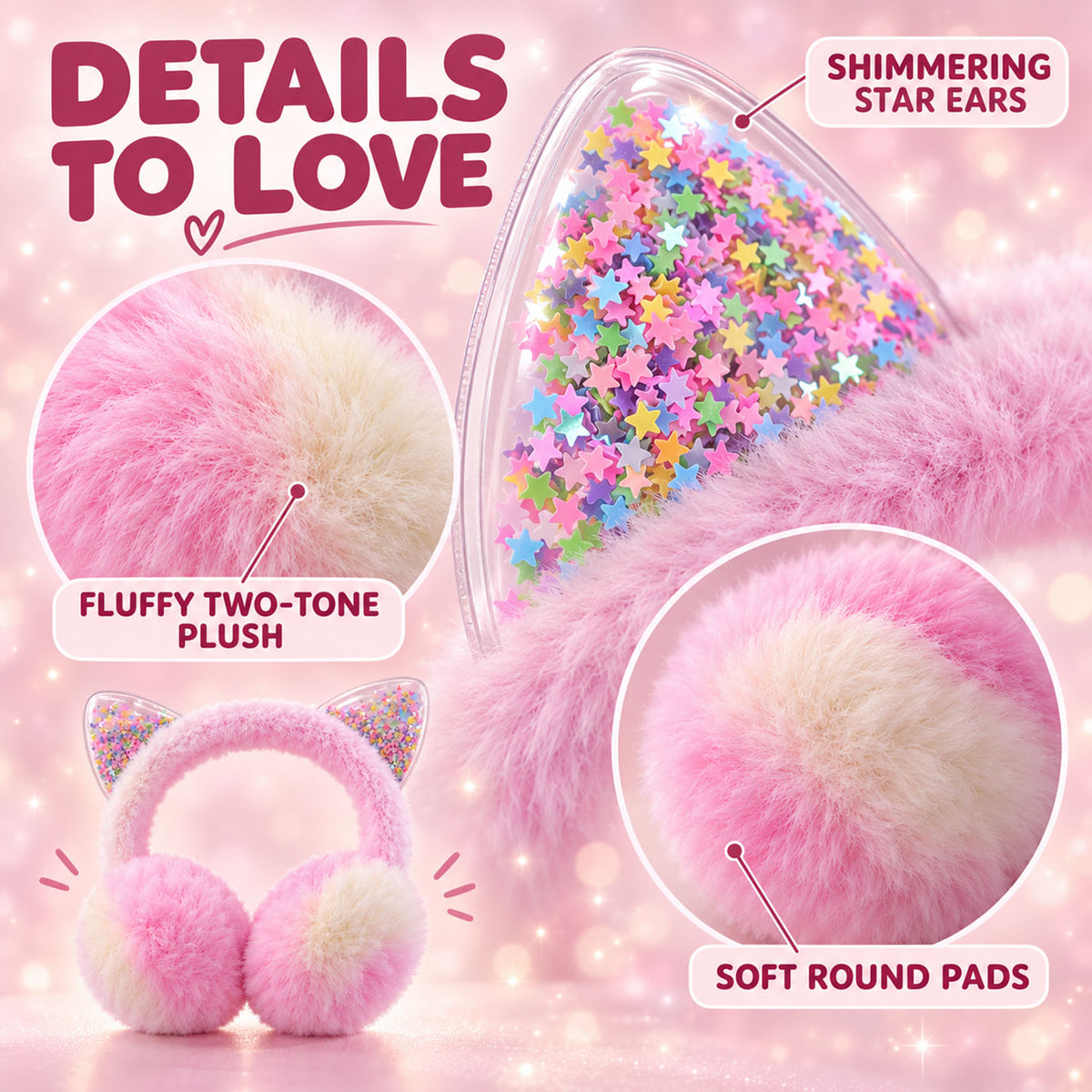 Winter warm cat ear earmuffs - product view 03