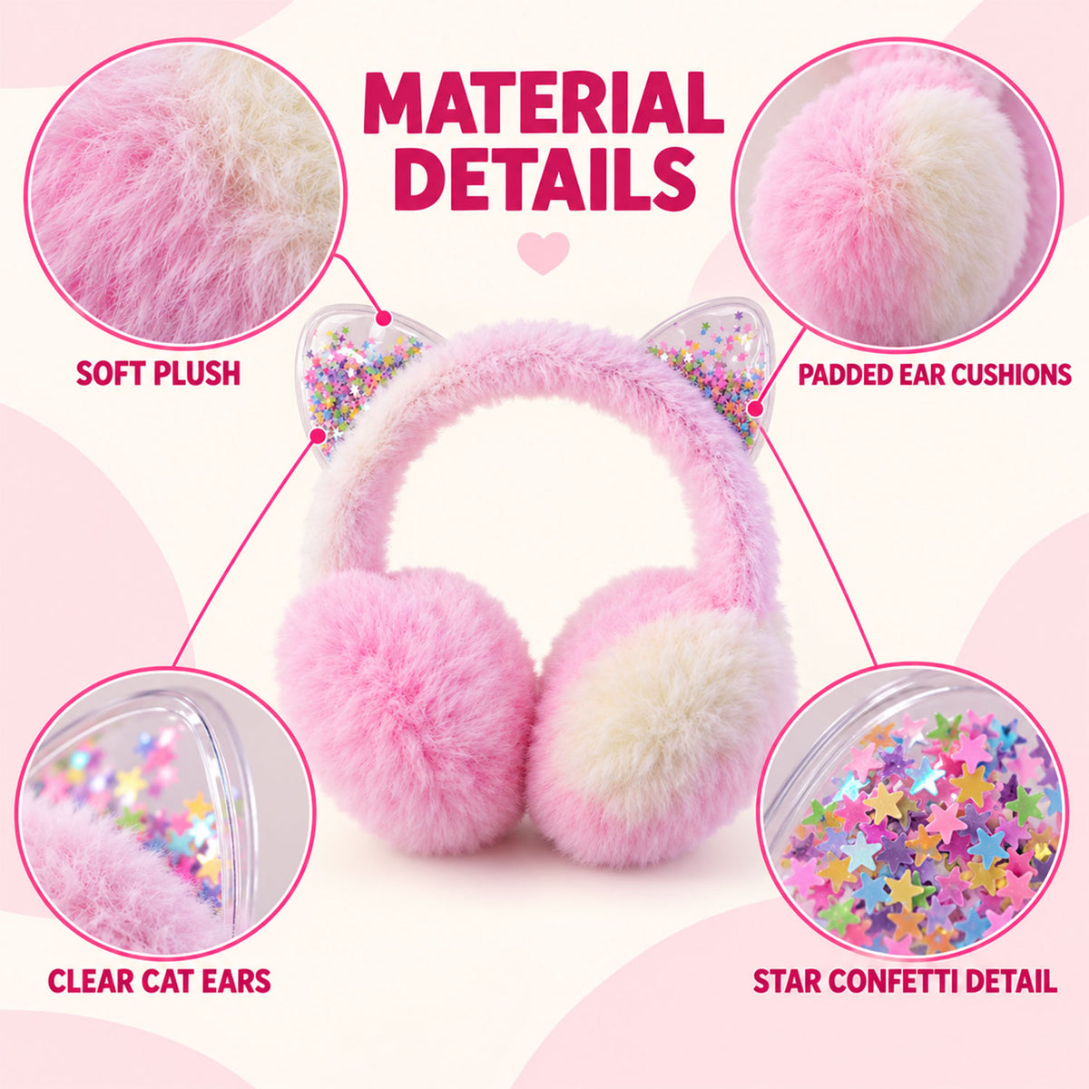 Winter warm cat ear earmuffs - product view 05