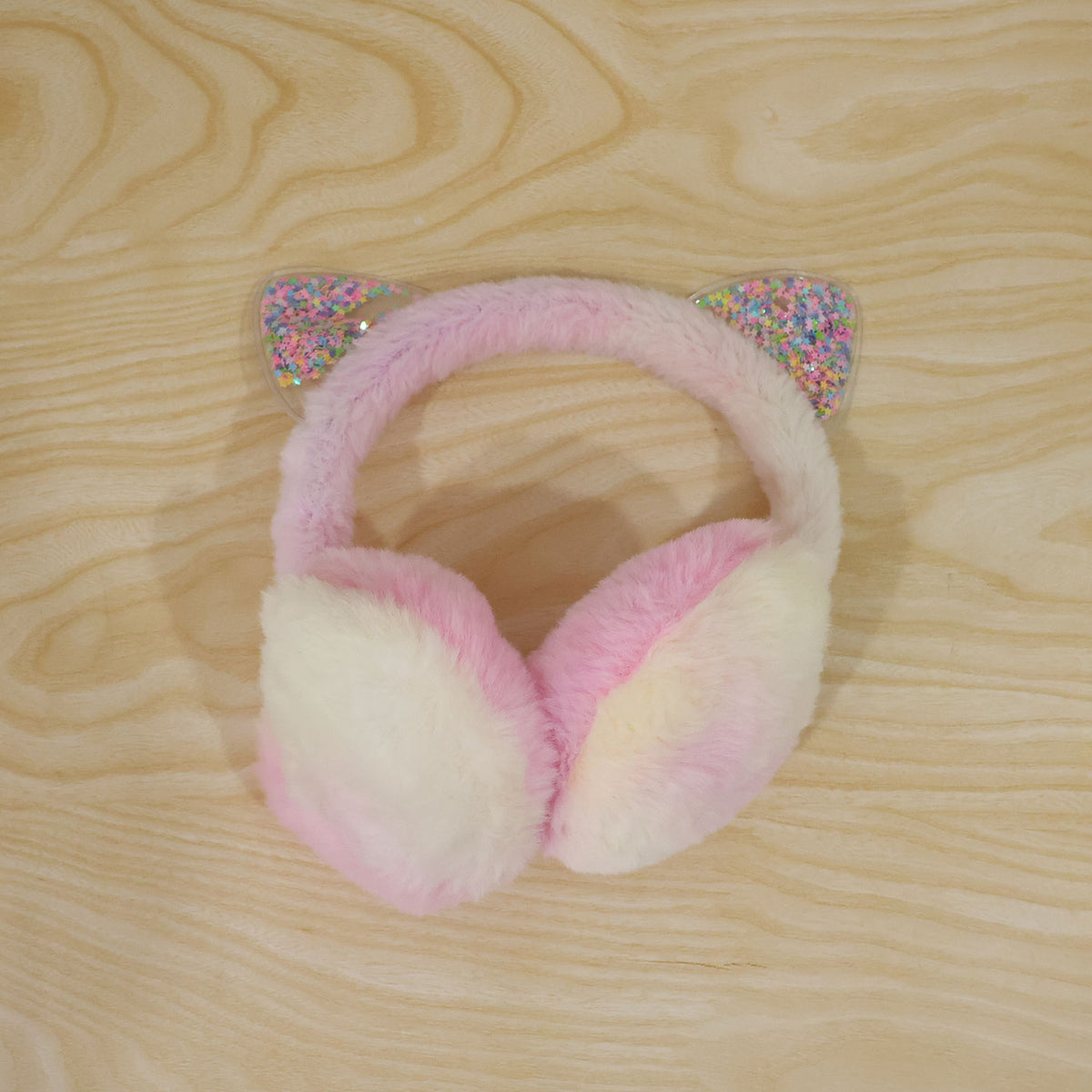 Winter warm cat ear earmuffs - actual product