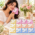 Women Soft Cotton Handkerchiefs Rumal with Floral Print (12 Pc Set, 27x27 Cm)