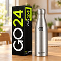 Stainless Steel Water Bottle with Screw Cap for Office and Travel -Pexpo (1000 ML)