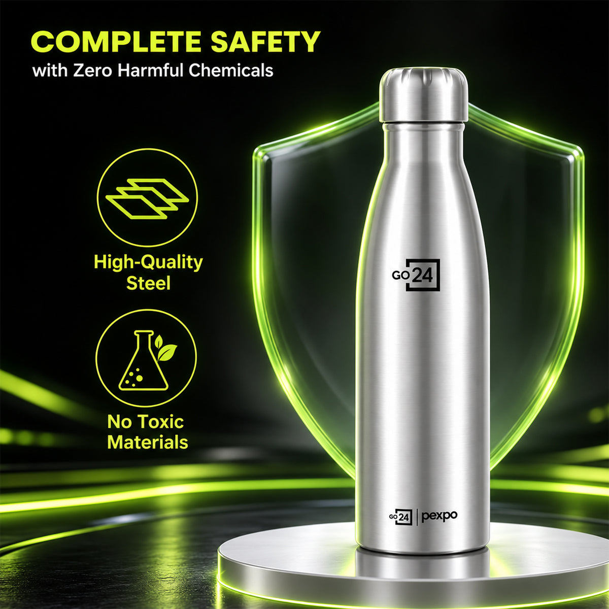 Water bottle feature view
