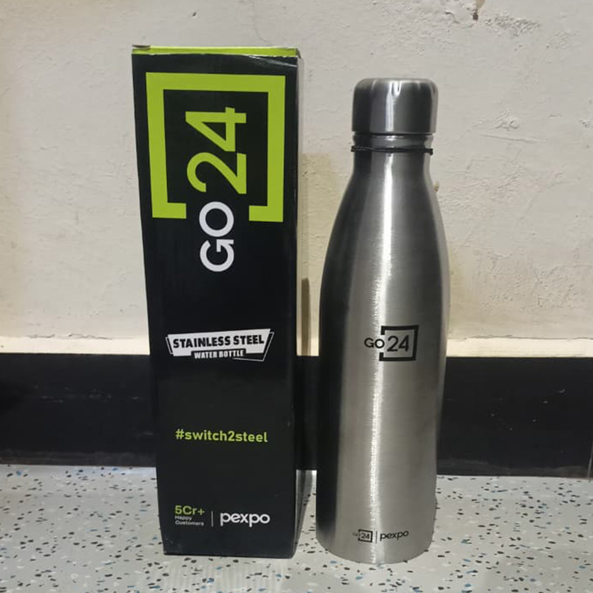 Steel water bottle daily use