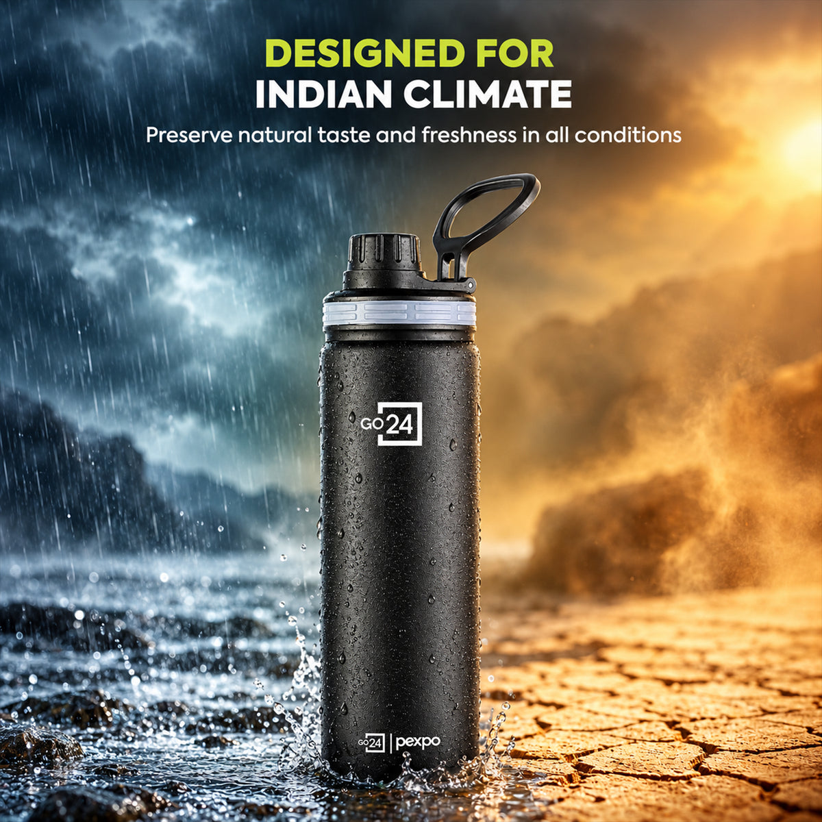Water bottle feature view