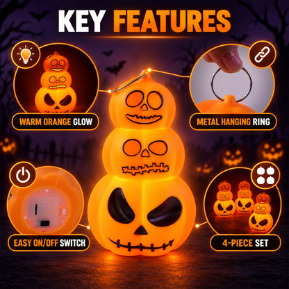 Halloween three layer pumpkin LED lights - product view 02