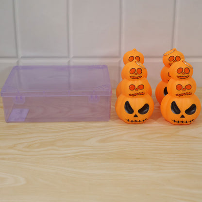 Halloween three layer pumpkin LED lights - actual product and plastic box