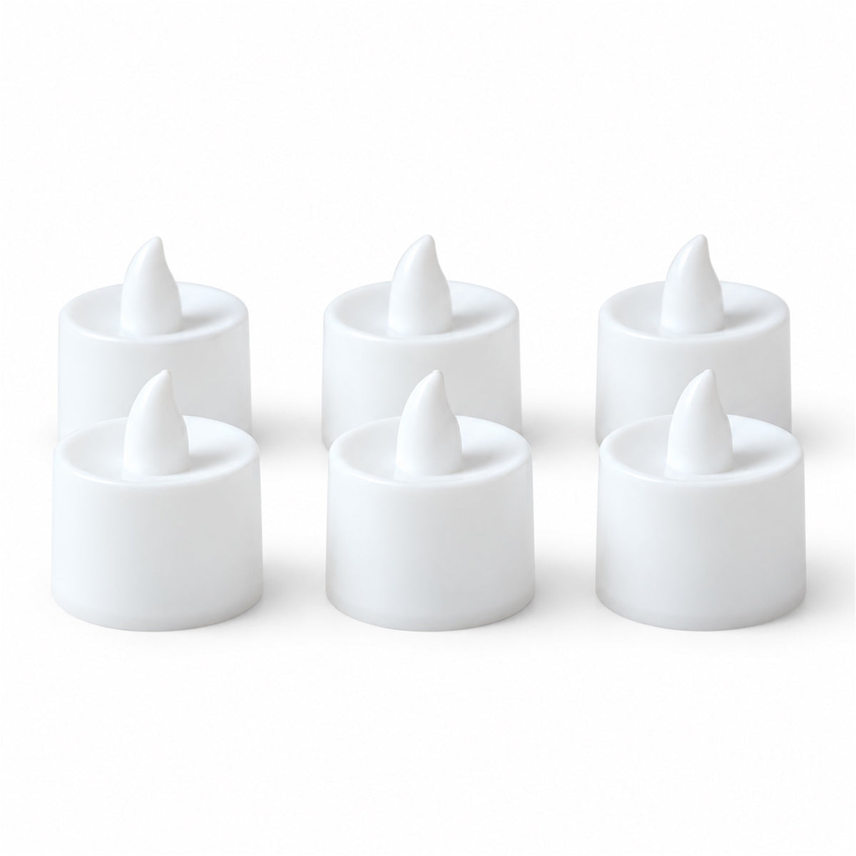 Red glow flameless LED tealight candles - product view 04