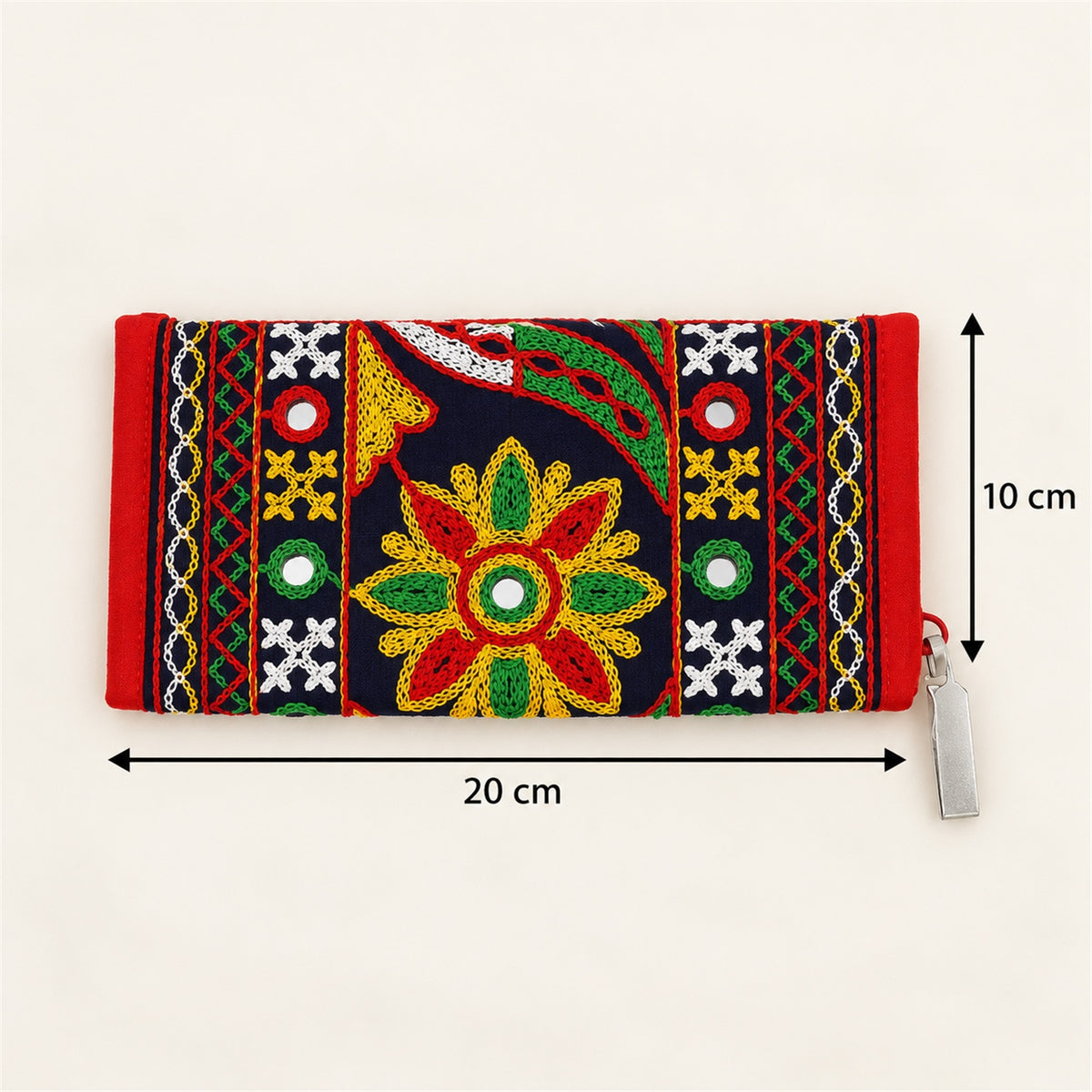 Wallet size 20x10cm