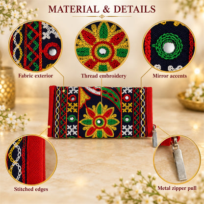 Clutch wallet white bg