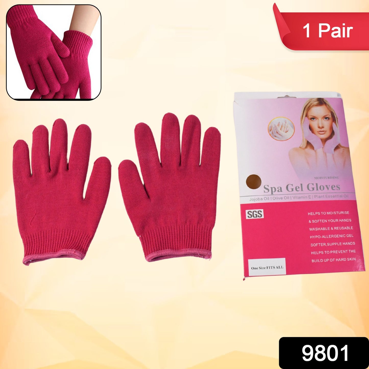 1 Pair Moisturizing Gloves Finger Moisture Gloves Soft Moisturizing Gloves for Dry