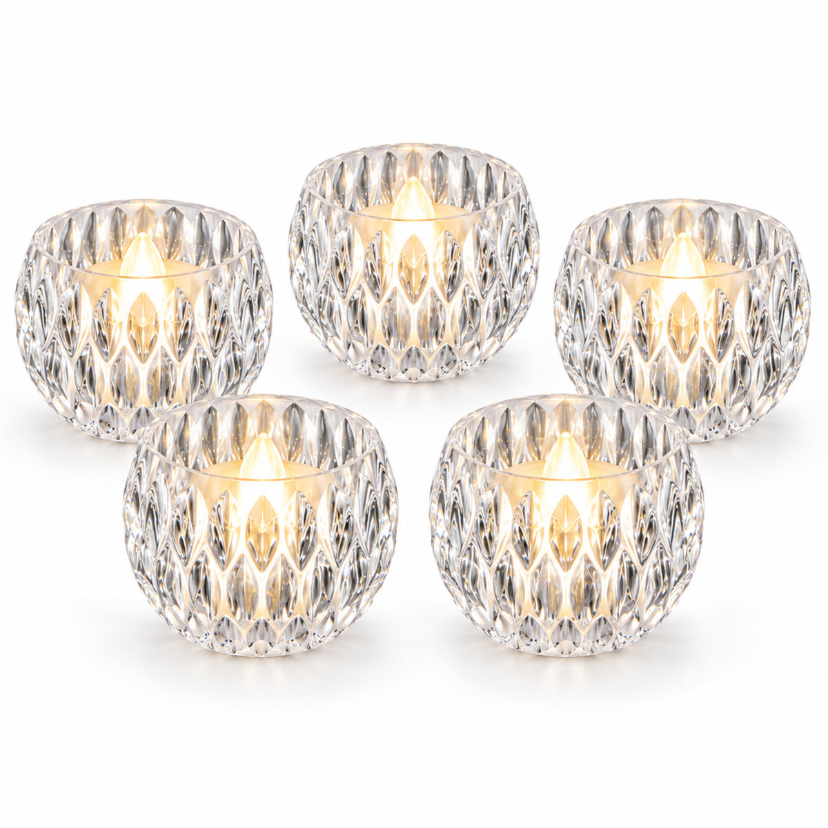 Crystal style LED decorative candles - product view 04