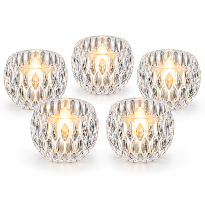 Crystal style LED decorative candles - product view 04