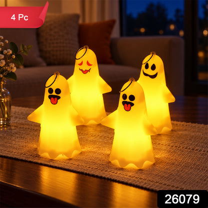 Cute ghost LED night lamps - 4 Pc set