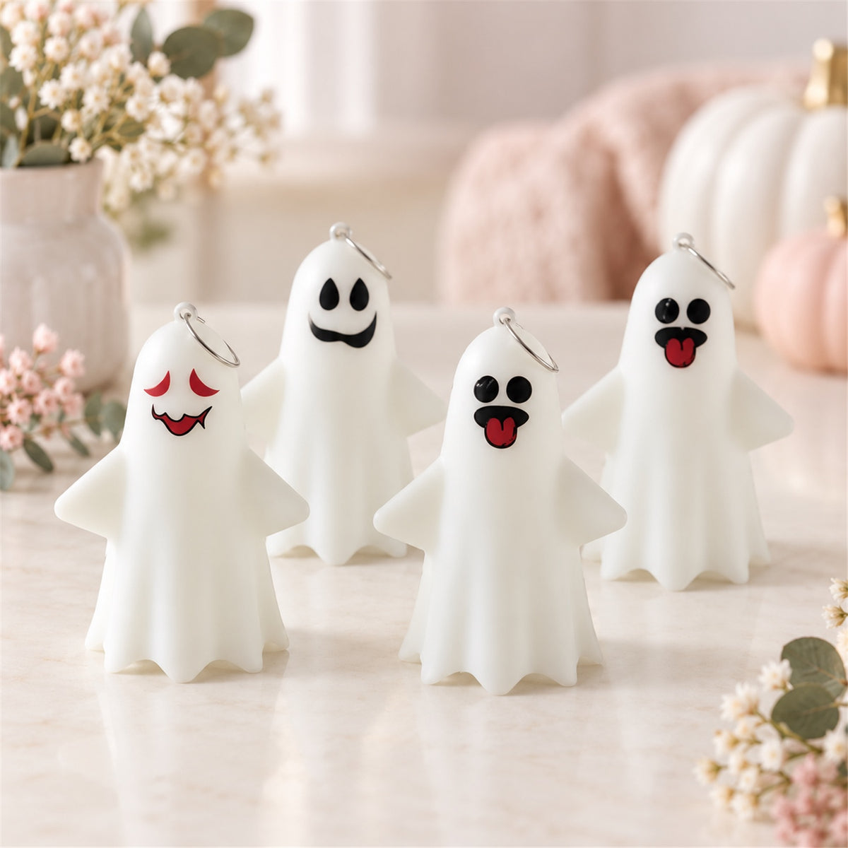 Cute ghost LED night lamps - product view 01