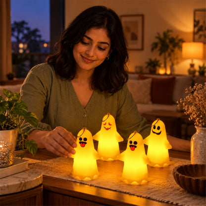 Cute ghost LED night lamps - product view 02