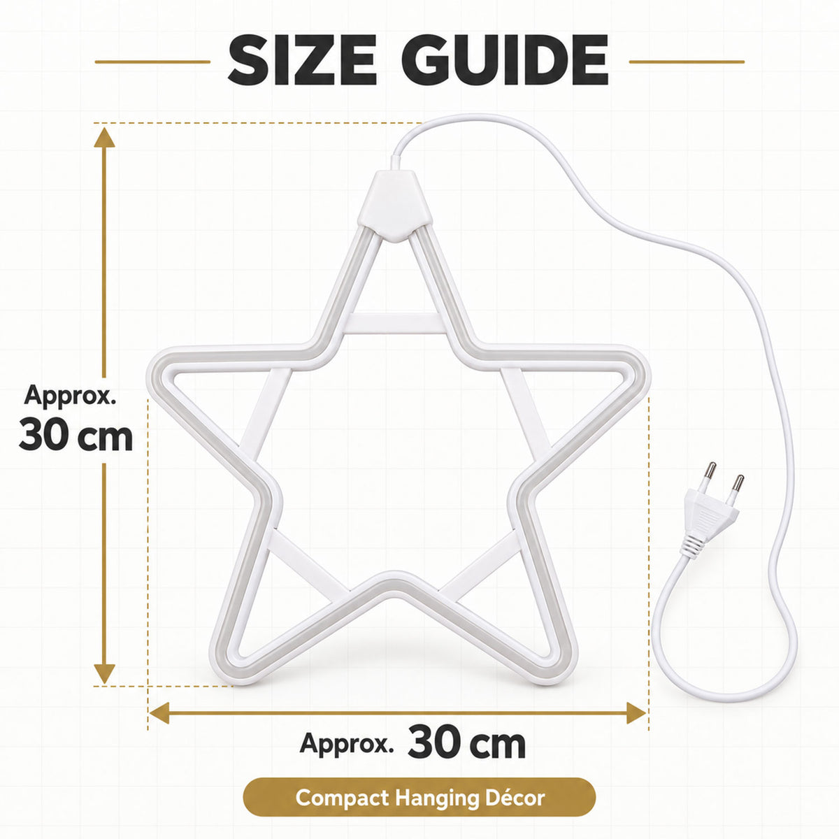 Star light size guide