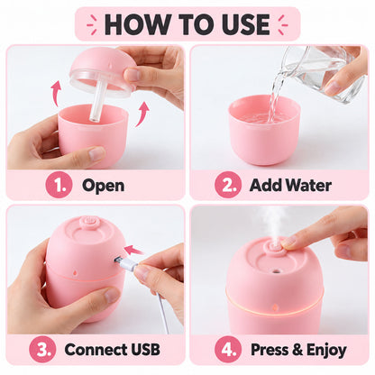 Pink USB Mini Humidifier