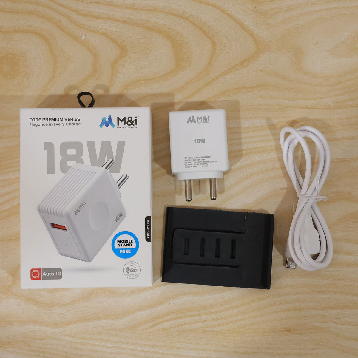 18W USB wall charger with Type-C cable and mobile stand 06.jpg
