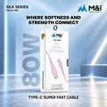 80W USB-A to USB-C Fast Charging Cable for Everyday Mobile Device Charging