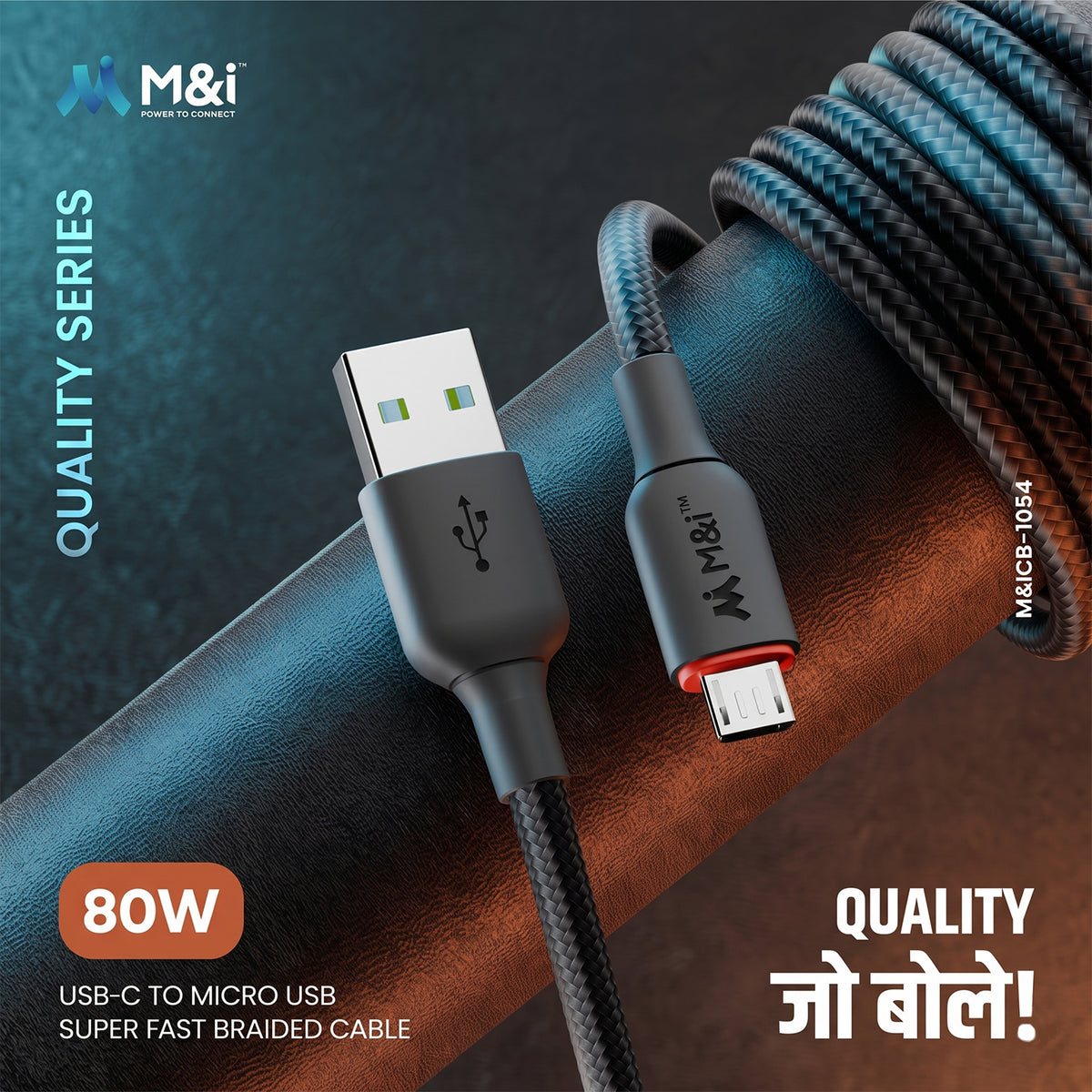 80W USB-A to Micro USB braided cable with mobile stand V8 CB 1054- 02.jpg